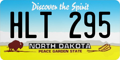 ND license plate HLT295