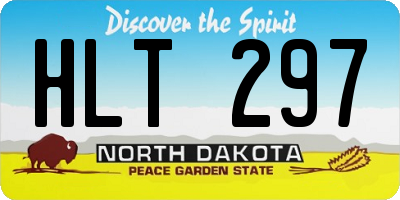 ND license plate HLT297