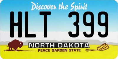 ND license plate HLT399
