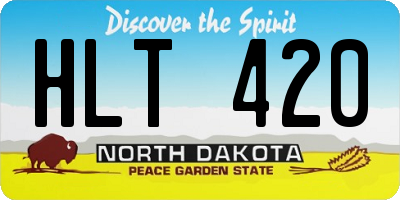 ND license plate HLT420