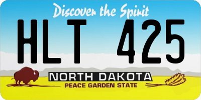 ND license plate HLT425