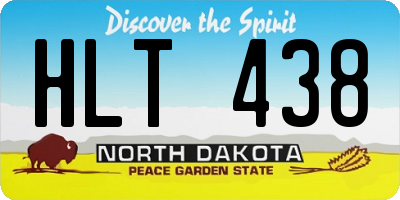 ND license plate HLT438