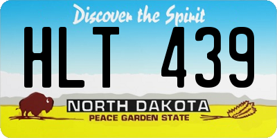 ND license plate HLT439