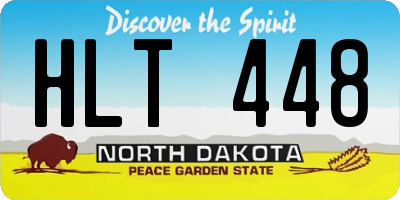 ND license plate HLT448