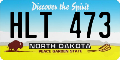 ND license plate HLT473