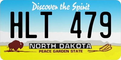 ND license plate HLT479
