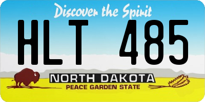 ND license plate HLT485