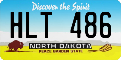 ND license plate HLT486