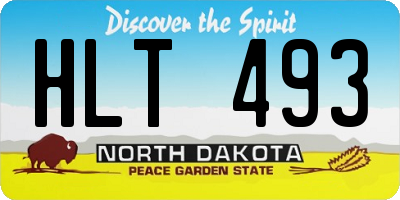 ND license plate HLT493