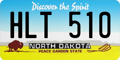 ND license plate HLT510