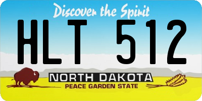 ND license plate HLT512