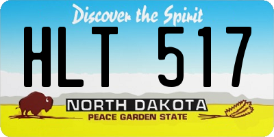 ND license plate HLT517
