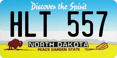 ND license plate HLT557