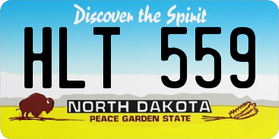 ND license plate HLT559