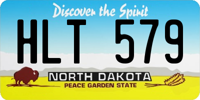 ND license plate HLT579