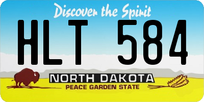 ND license plate HLT584