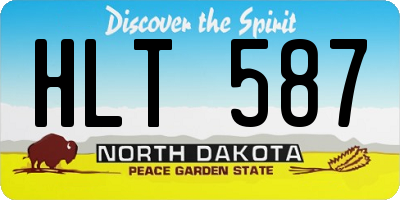 ND license plate HLT587