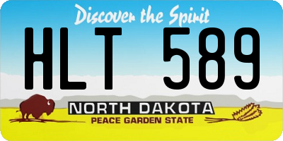ND license plate HLT589