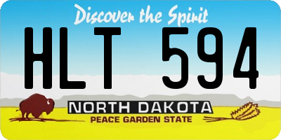 ND license plate HLT594