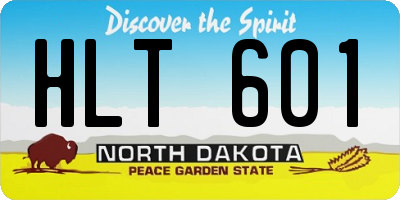 ND license plate HLT601