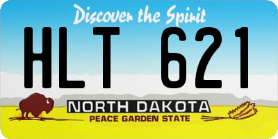 ND license plate HLT621