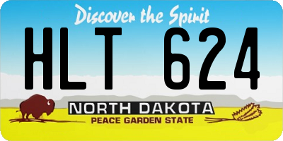 ND license plate HLT624