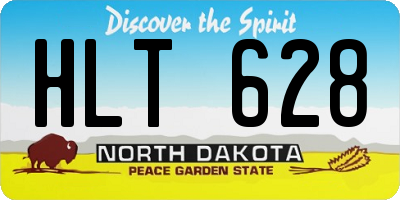 ND license plate HLT628