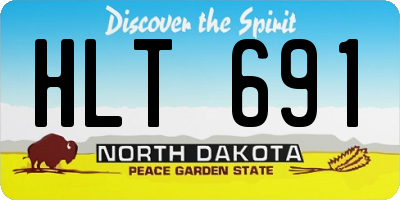 ND license plate HLT691