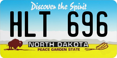 ND license plate HLT696