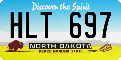 ND license plate HLT697