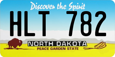 ND license plate HLT782