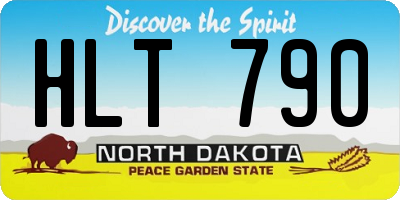 ND license plate HLT790