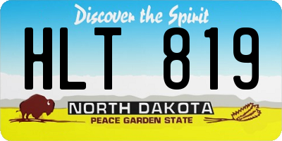 ND license plate HLT819