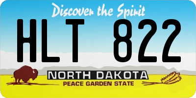 ND license plate HLT822