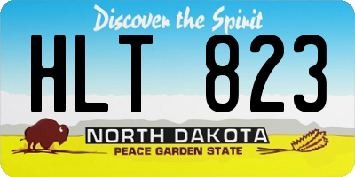 ND license plate HLT823