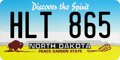 ND license plate HLT865