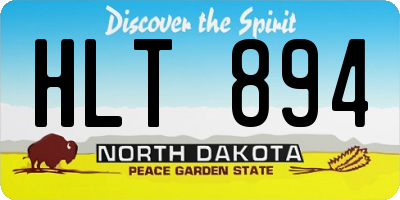 ND license plate HLT894