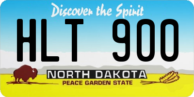 ND license plate HLT900