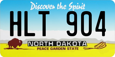 ND license plate HLT904