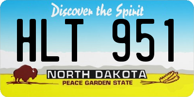 ND license plate HLT951