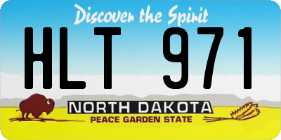 ND license plate HLT971