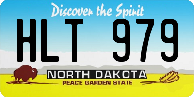 ND license plate HLT979
