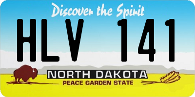 ND license plate HLV141