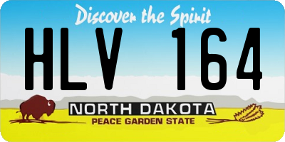 ND license plate HLV164
