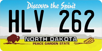 ND license plate HLV262
