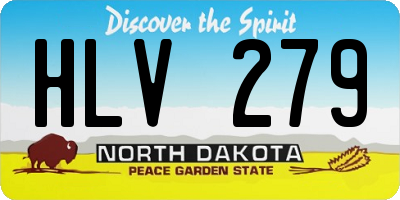 ND license plate HLV279