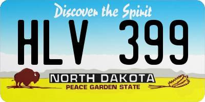 ND license plate HLV399