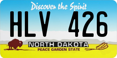 ND license plate HLV426