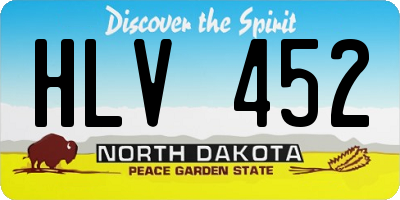 ND license plate HLV452