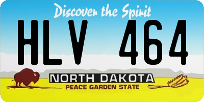 ND license plate HLV464